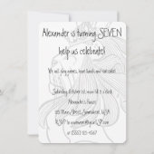 ヴィンテージ オズの魔法使い ティンマン 誕生日招待状 招待状 (裏面)