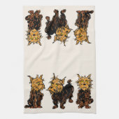 ヴィンテージ オズの魔法使い、トト かわいい子犬 キッチンタオル (縦)