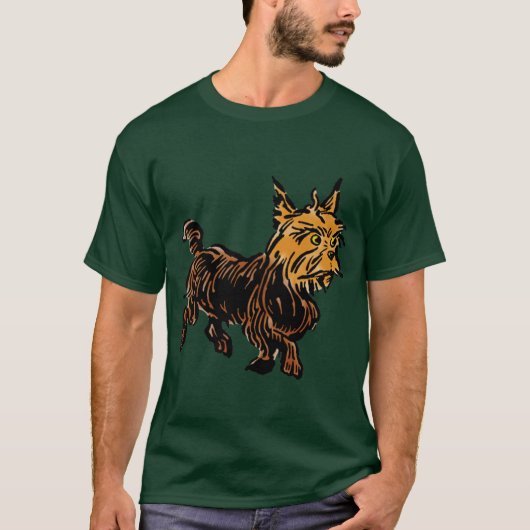 ヴィンテージ オズの魔法使い、トートの愛らしい子犬 Tシャツ (正面)