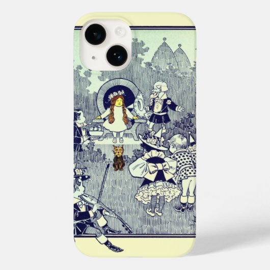 ヴィンテージ オズの魔法使い、ドロシーがマンチキンと出会う Case-Mate iPhoneケース (裏面)