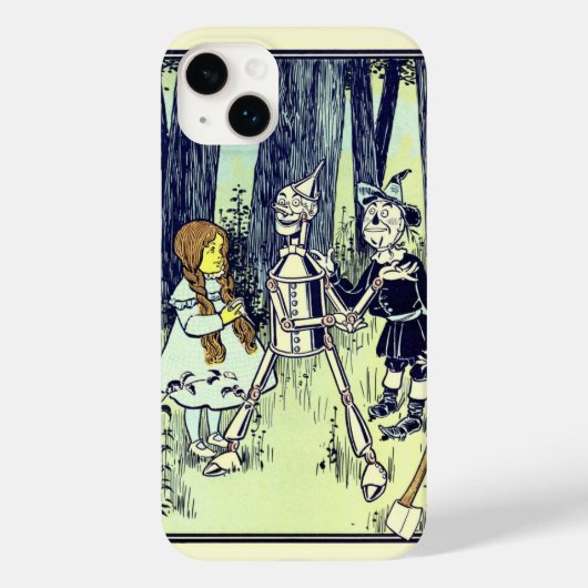 ヴィンテージ オズの魔法使い、ドロシーが錫の樵に出会う Case-Mate iPhoneケース (裏面)