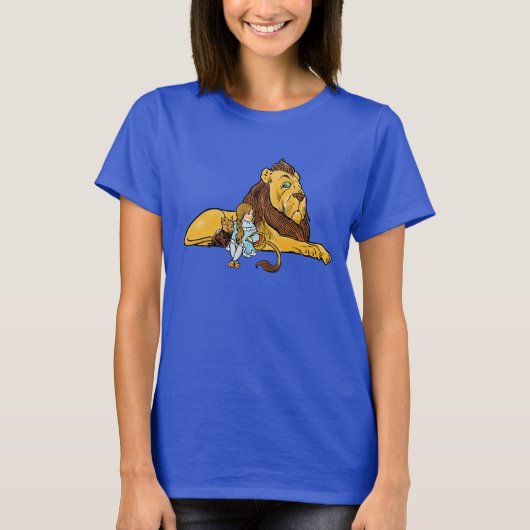 ヴィンテージ オズの魔法使い ドロシーとトトとライオン Tシャツ (正面)