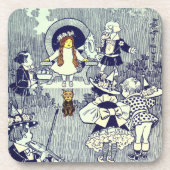 ヴィンテージ オズの魔法使い、ドロシーとムンチキンたち コースター (正面)