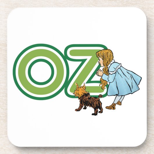 ヴィンテージ オズの魔法使い ドロシー トト 大きな文字 コースター (正面)