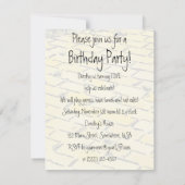 ヴィンテージ オズの魔法使い、ドロシー トト 誕生日パーティー 招待状 (裏面)