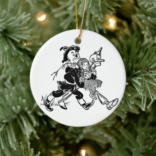 ヴィンテージ オズの魔法使い ドロシー ポピーと一緒に眠る セラミックオーナメント (ツリー)