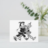 ヴィンテージ オズの魔法使い ドロシー ポピーと一緒に眠る ポストカード (スタンド正面)