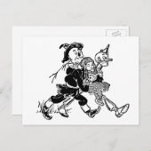 ヴィンテージ オズの魔法使い ドロシー ポピーと一緒に眠る ポストカード (正面/裏面)