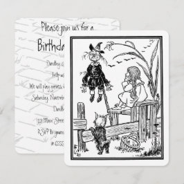 ヴィンテージ オズの魔法使い ドロシー 誕生日パーティー 招待状