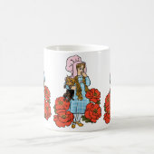 ヴィンテージ オズの魔法使い、ドロシー、赤いポピー コーヒーマグカップ (中央)