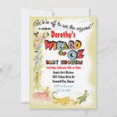 ヴィンテージ オズの魔法使い ベビーシャワー 招待状 (正面)