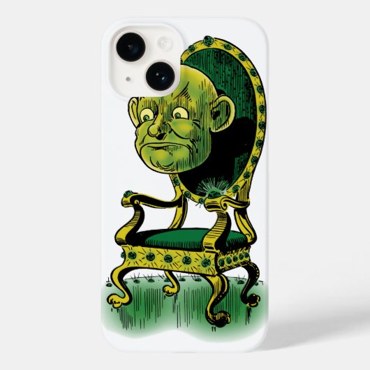 ヴィンテージ オズの魔法使い、怒れる緑の玉座の魔法使い Case-Mate iPhoneケース (裏面)