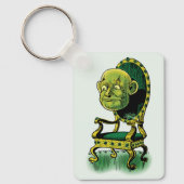 ヴィンテージ オズの魔法使い、怒れる魔法使いのエメラルドの玉座 キーホルダー (正面)