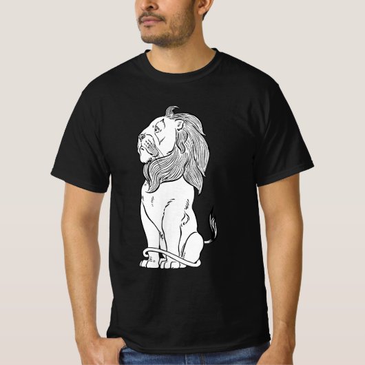 ヴィンテージ オズの魔法使い 怯えたライオン Tシャツ (正面)