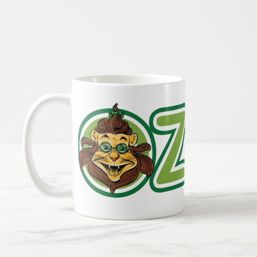 ヴィンテージ オズの魔法使い、文字Oのライオン コーヒーマグカップ (左)