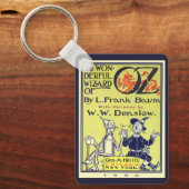 ヴィンテージ オズの魔法使い 本の表紙アート タイトルページ キーホルダー (正面)
