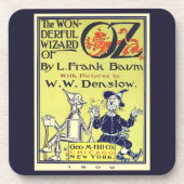 ヴィンテージ オズの魔法使い 本の表紙アート、タイトルページ コースター (正面)
