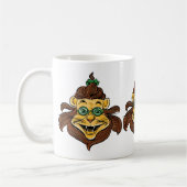 ヴィンテージ オズの魔法使い、緑の眼鏡をかけたライオン コーヒーマグカップ (左)