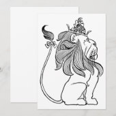 ヴィンテージ オズの魔法使い、臆病なライオンの王冠 (正面/裏面)