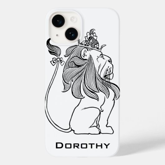 ヴィンテージ オズの魔法使い、臆病なライオンの王冠 Case-Mate iPhoneケース (裏面)