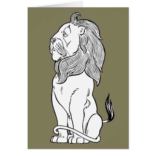 ヴィンテージ オズの魔法使い、臆病なライオン (正面)