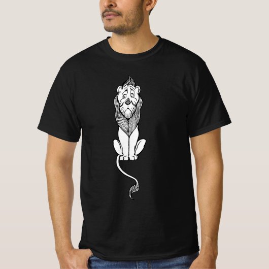 ヴィンテージ オズの魔法使い、臆病なライオン Tシャツ (正面)