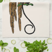 ヴィンテージ オズの魔法使い、邪悪な飛行猿の帽子 キッチンタオル (折り畳み)