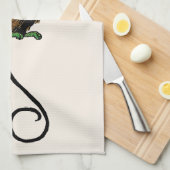 ヴィンテージ オズの魔法使い、邪悪な飛行猿の帽子 キッチンタオル (四つ折り)