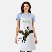 ヴィンテージ オズの魔法使い、邪悪な飛行猿 エプロン (着用した状態)