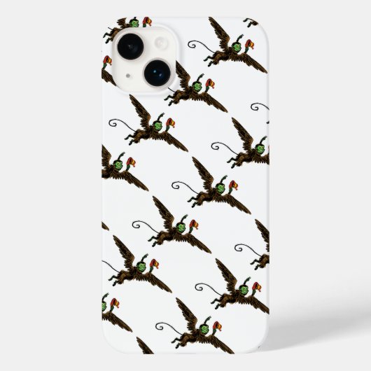 ヴィンテージ オズの魔法使い、邪悪な飛行猿 Case-Mate iPhoneケース (裏面)