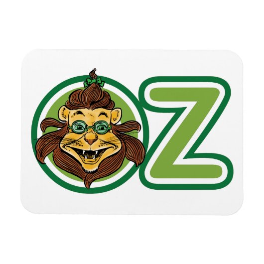 ヴィンテージ オズの魔法使い Oの文字の中のライオン マグネット (横)