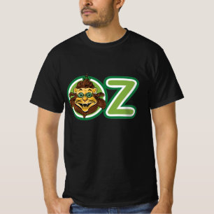ヴィンテージ オズの魔法使い、Oの文字の中のライオン Tシャツ