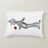 ヴィンテージ オズの魔法使い、Tinman ハッピー スマイルは心を持っている アクセントクッション (裏面)