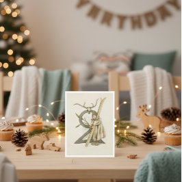 ヴィンテージ オティリア アデルボーグ 花の数字 - 2 ポストカード