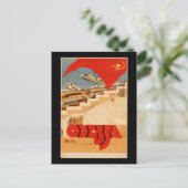 ヴィンテージ・オデッサ・ウクライナ旅行ポスター ポストカード (スタンド正面)