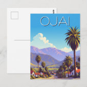 ヴィンテージ オハイ カリフォルニア ポストカード (正面/裏面)