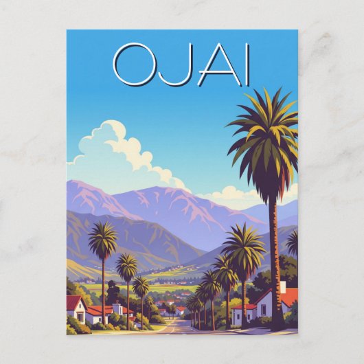 ヴィンテージ オハイ カリフォルニア ポストカード (正面)