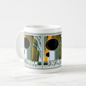 ヴィンテージ·オランダ-アメリカ·ライン·ポスター コーヒーマグカップ (正面左)