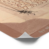 ヴィンテージ オランダ カレンダー スワン ポスター (角)