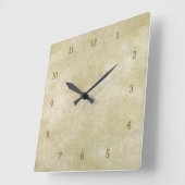 ヴィンテージ オリエンタル バンブー 1 スクエア壁時計 (傾斜)