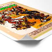 「ヴィンテージ – オリバー・スコットのMINSTRELS Broadside 1888」 ポスター (角)