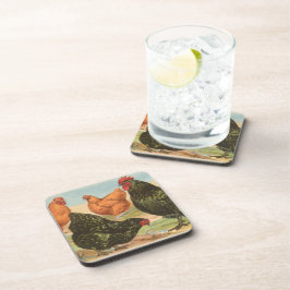 ヴィンテージ「オルピントンチキン」コルクコースター コースター