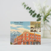 ヴィンテージ，オレンジホテル，オンタリオ，カリフォルニア ポストカード (スタンド正面)