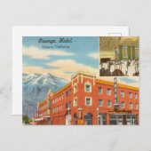 ヴィンテージ，オレンジホテル，オンタリオ，カリフォルニア ポストカード (正面/裏面)