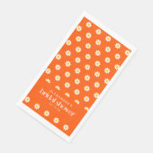 ヴィンテージ オレンジ デイジー フラワー ブライダル シャワー カスタム (コーナー)