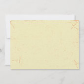 ヴィンテージ·オレン動揺してジ·フローラ婚式の招待 招待状 (裏面)