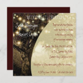 ヴィンテージ·オーク·ツリー·ナイト·ラ結婚イトズ 招待状 (正面/裏面)