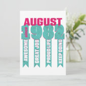 ヴィンテージ オーサム 1982年8月誕生 招待状 (スタンド正面)