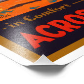 ヴィンテージ・オーストラリア鉄道旅行ポスター フォトプリント            (角)