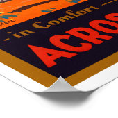 ヴィンテージ・オーストラリア鉄道旅行 ポスター (角)